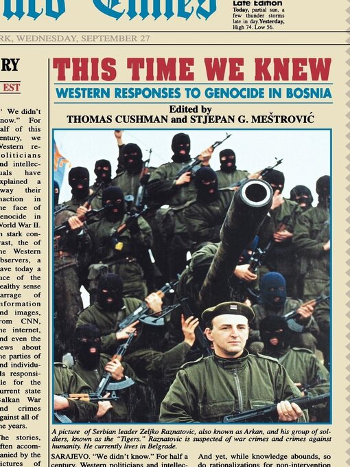 Title details for This Time We Knew by Thomas Cushman - Available